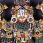 Brass Tirupati Balaji with Hanuman & Garuda | 60.5" Divine Masterpiece | 155kg Temple Sculpture | Meenakari Prabhavali Frame | Jaipurio